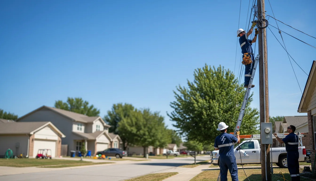 Residential electrician providing installation services in Lubbock, TX